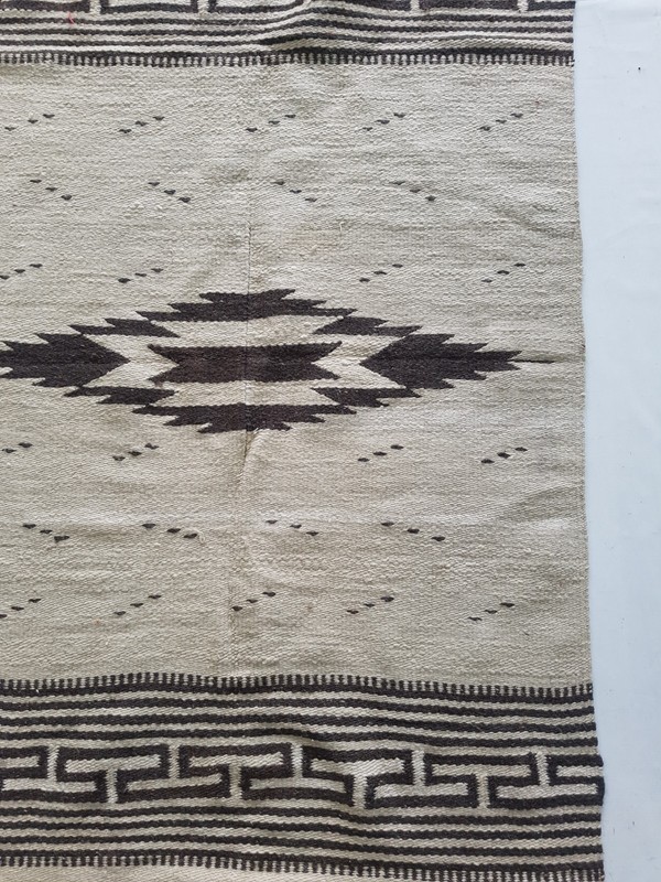 Vintage Handmade Traditional Native American Kilim Floor Rug Carpet 183x94 cm gallery