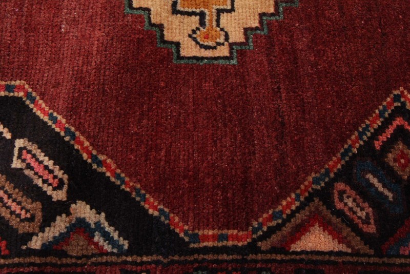 3'5" x 10'9" Vintage Hand-knotted Runner Rug Traditional Oriental Wool Carpet gallery