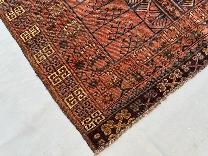 4'5 X 6'5 Ft COLLECTORS' ITEM Antique Hatchulo Purda Ersari Turkoman Carpet gallery