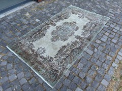 Turkish vintage rug, Carpet, Area rug, Vintage rug, Turkish rug 4,1 x 7,1 ft