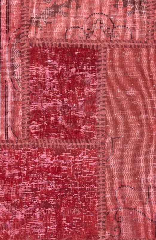 Patchwork 210x149 cm Hand Knotted Oriental Rug Vintage Red Carpet gallery