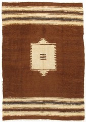 Vintage Turkish Hand Woven Mohair Area Rug, 4’7″ X 6’5 E23050