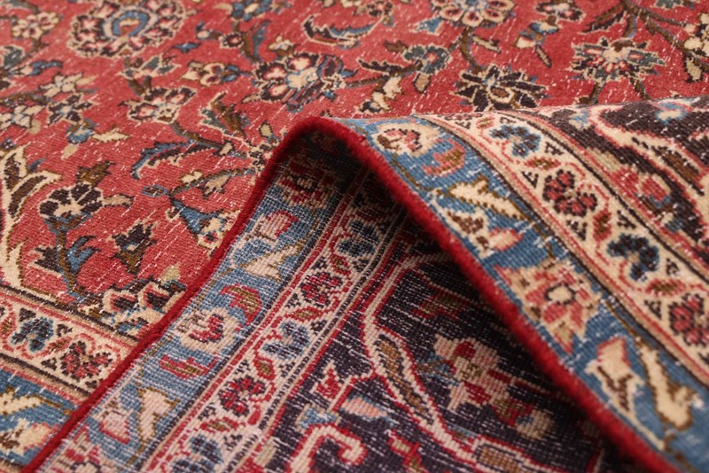 Vintage Traditional Hand-Knotted Area Rug 7'9" x 11'3" Oriental Wool Carpet gallery