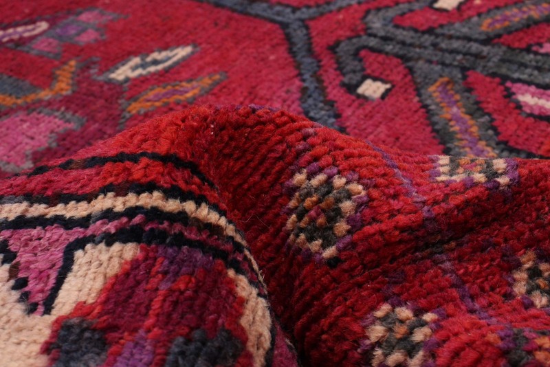 Vintage 4'5" x 13'5" Traditional Hand Knotted Vegetable Dye Wool Area Rug gallery