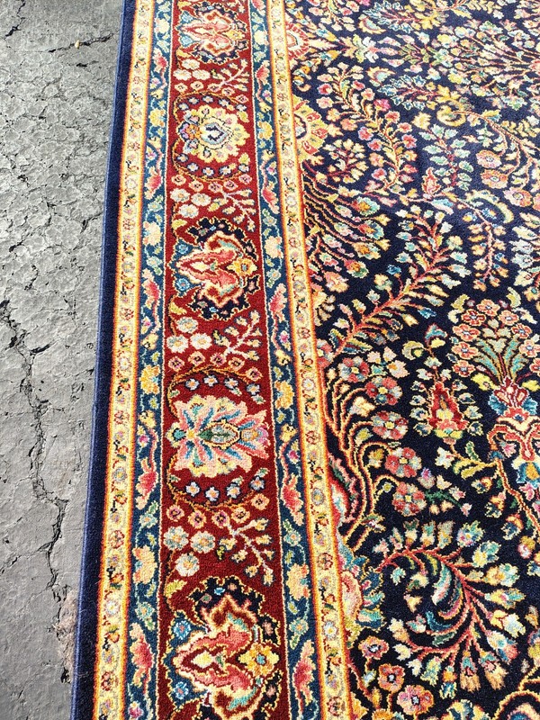 Karastan 8.8x12 Vintage 700 series rug model 791 Navy Sarouk. Extremely Rare gallery