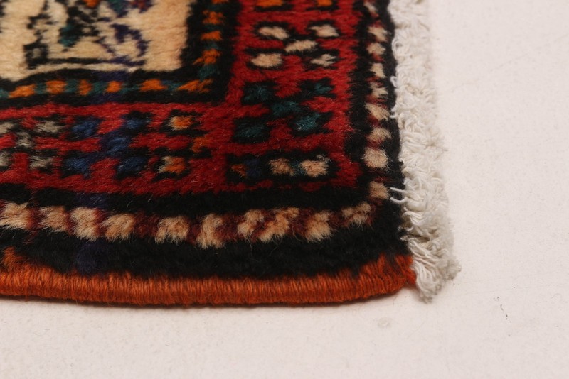 3'8" x 9'5" Vintage Hand-knotted Runner Rug Traditional Oriental Wool Carpet gallery
