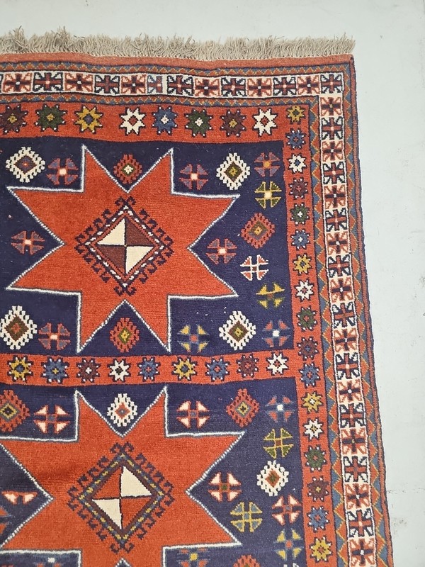 Hand-knotted Caucasian 100% Wool Shirvan Azerbaijan Fine Area Rug 3'10"×6'3" gallery