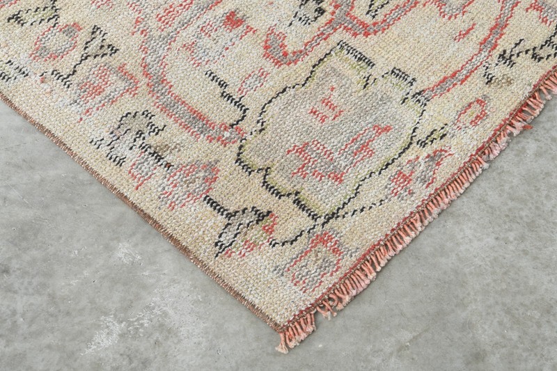 4x8 ft rugs, antique turkish carpet vintage oushak rug hand-knotted wool rug,395 gallery
