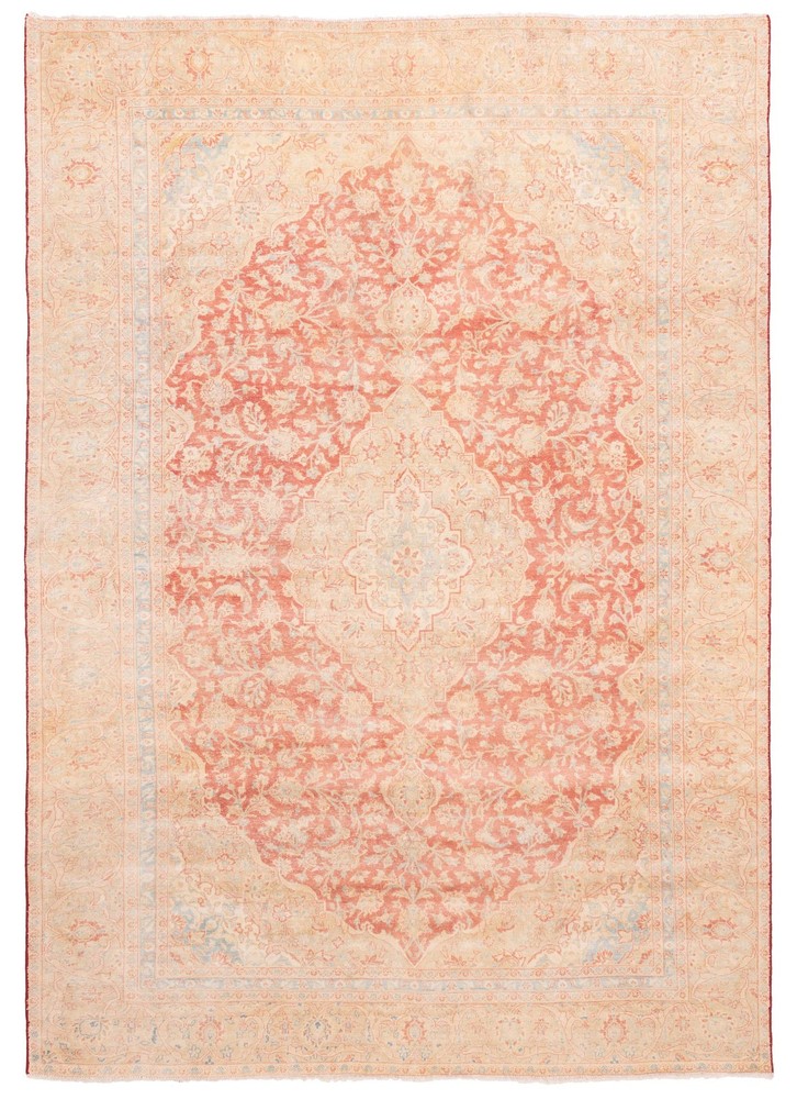Traditional Vintage Hand-Knotted Oriental Carpet 8'10" x 12'6" Wool Area Rug