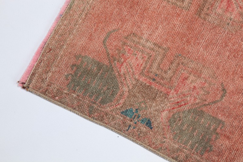 Handmade rug,Turkish Oushak Rug, Floor rug,Decorative wool carpet, 46''x17'' rug gallery