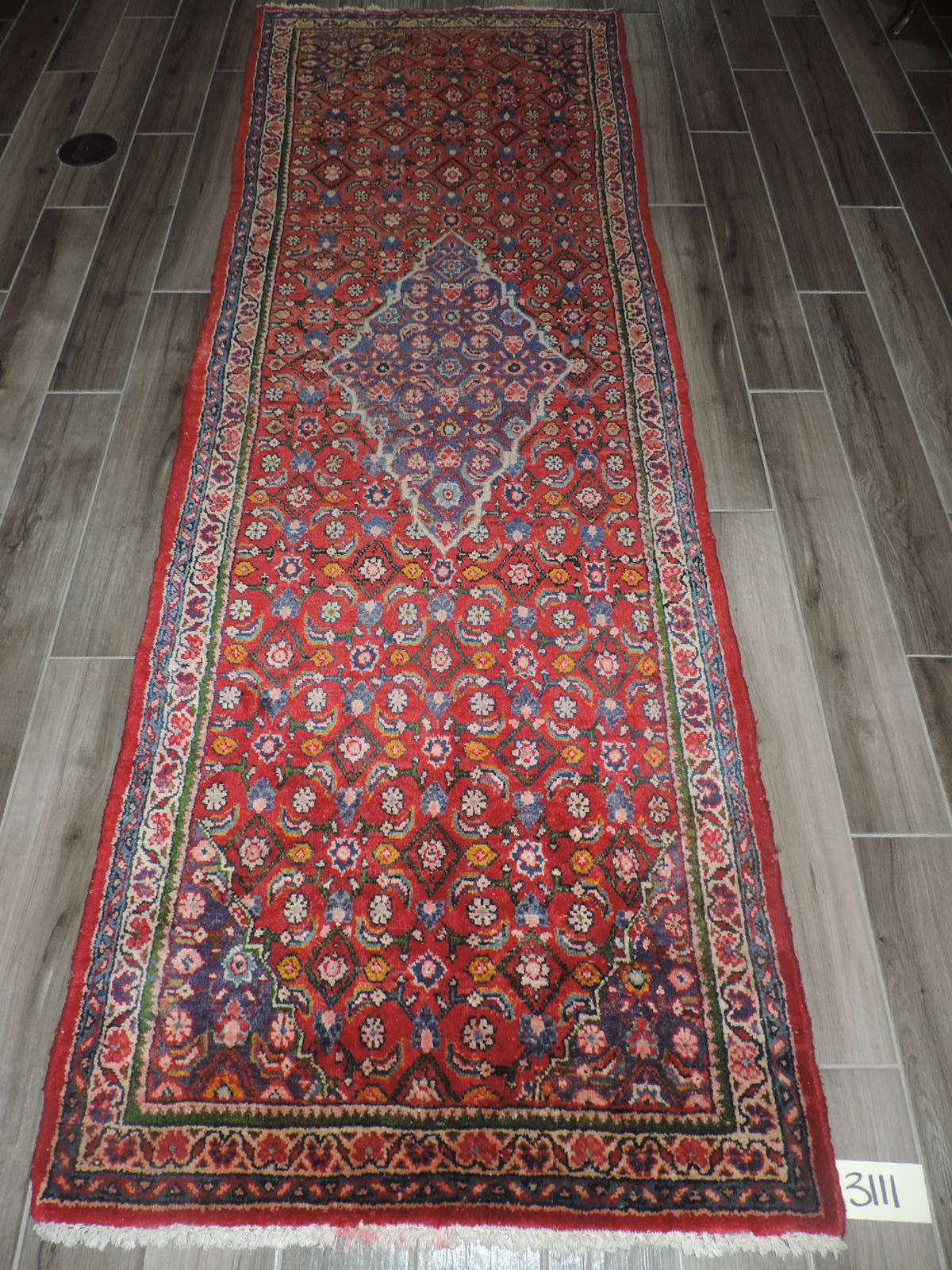 3x10ft. Handmade Mahal Wool Runner gallery