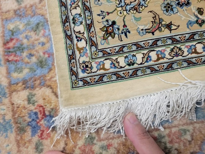 Authentic Hand Knotted SIGNED Oriental Rug 100% Silk 38” X 64” / 3ft X 5ft gallery