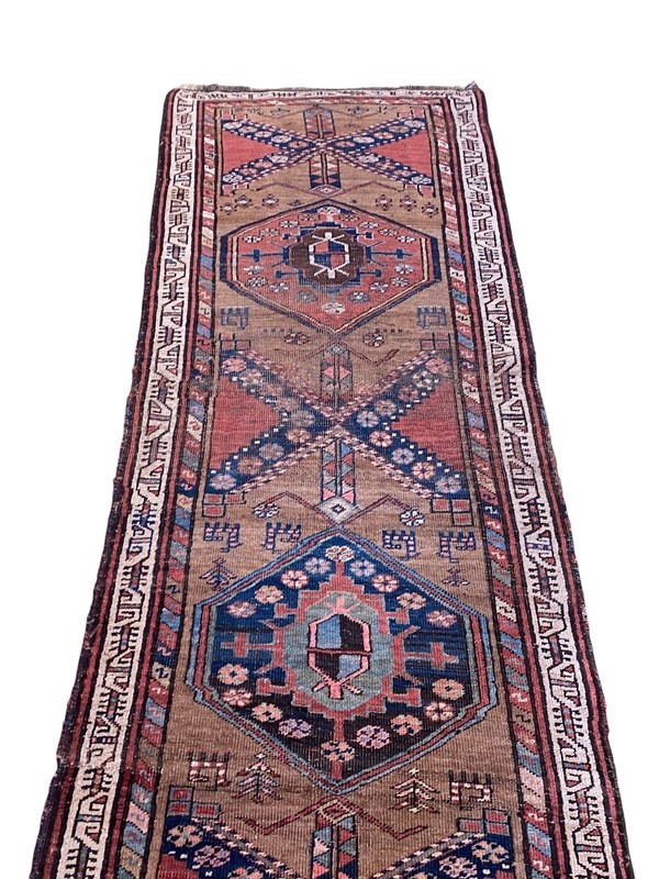 #520 Vintage Tribal Kurdish Runner Rug | 3'16x 11.12 ft gallery