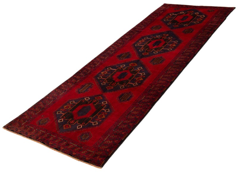 Vintage Hand-Knotted Area Rug 4'4" x 12'10" Traditional Wool Carpet gallery
