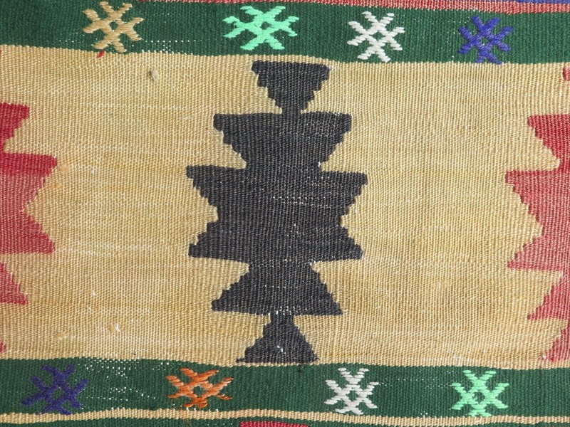 Turkish Kilim Runner, Sivas Carpet Runner, Long Wide Corridor Wool Rug 39"X105" gallery
