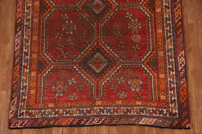 Pre-1900 Antique Vegetable Dye Rug Abadeh 5'x8' Hand-knotted Wool gallery