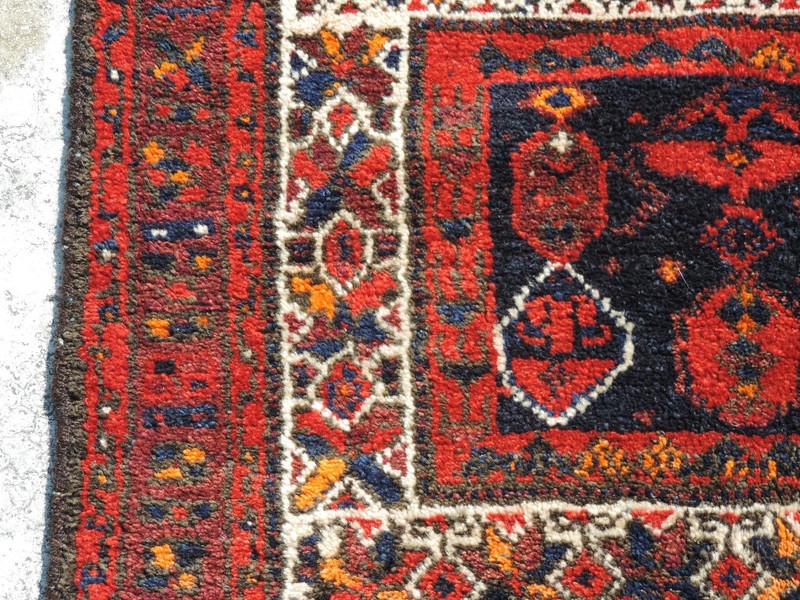 Square Antique Tribal Kurdish Bagface gallery