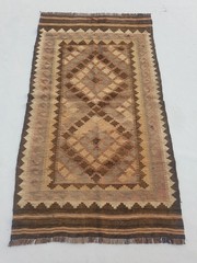 Distressed Vintage Traditional Handmade Southeastern-style Wool Kilim 5.9×3.3ft