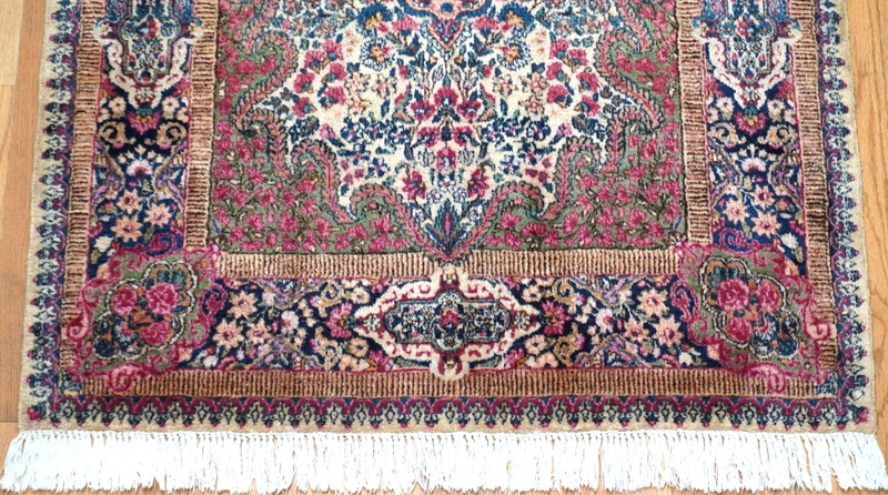 Excellent Antique Kermann 4' x 7' Hand-Knotted Wool Floral Premium Quality Rug gallery