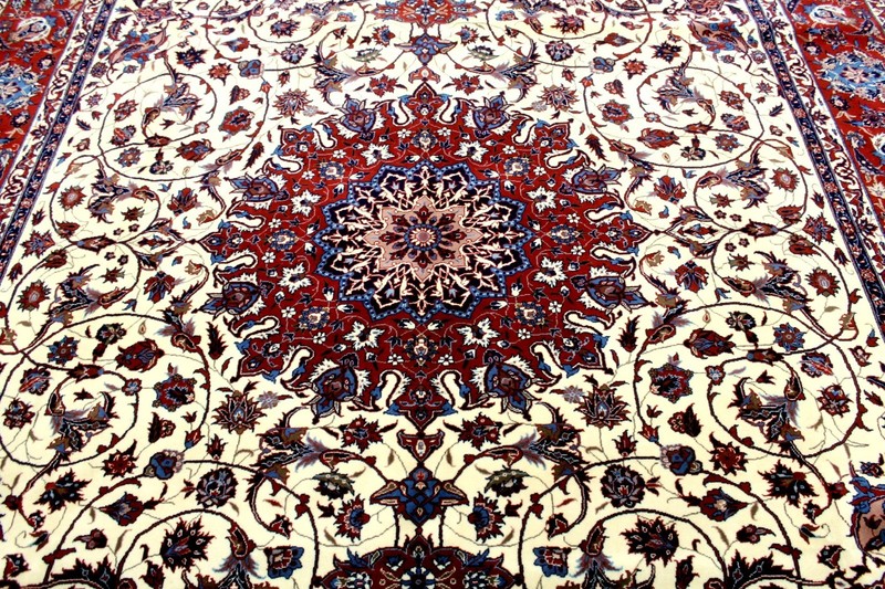 9X12 BREATHTAKING MASTERPIECE 300+KPSI HAND KNOTTED VEGETABLE DYE ISFAHANN RUG gallery