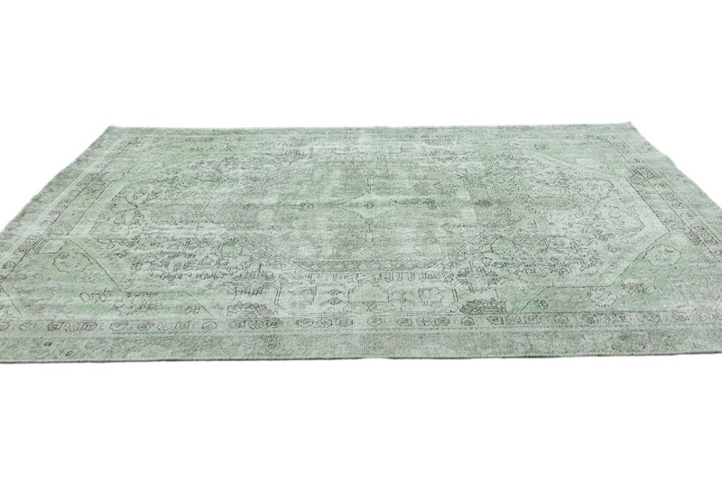 5'8X8'4 ft Overdyed Antique Distressed Vintage Oriental Rug Floral Design Carpet gallery
