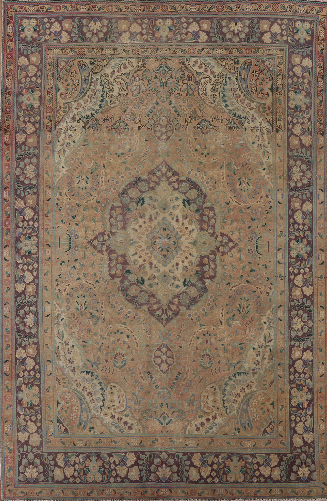 Vintage Traditional Vintage Area Rug 7x10 ft Hand-knotted Wool for Living Room gallery