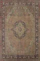 Vintage Traditional Vintage Area Rug 7×10 ft Hand-knotted Wool for Living Room