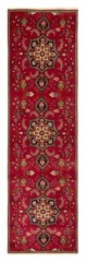 Vintage Hand-knotted Runner Rug 2’6″ x 8’11” Traditional Oriental Wool Carpet