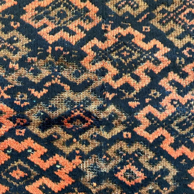 Vintage Rug 3' 2 x 5' 2 Brown Tribal Hand Knotted Oriental Rug gallery