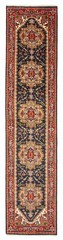 Vintage Hand-knotted Runner Rug 2’8″ x 11’1″ Traditional Oriental Wool Carpet