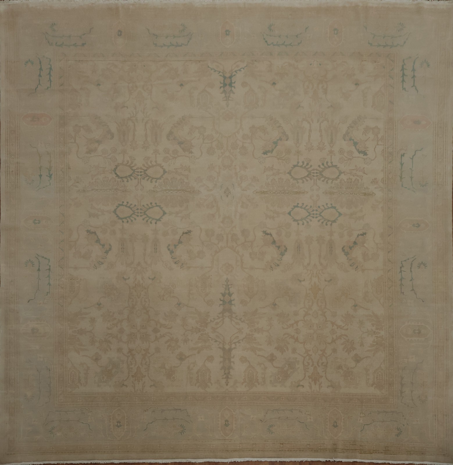 Square Ziegler Oriental Large Rug 13x13 Vegetable Dye Egyptian Handmade Carpet gallery