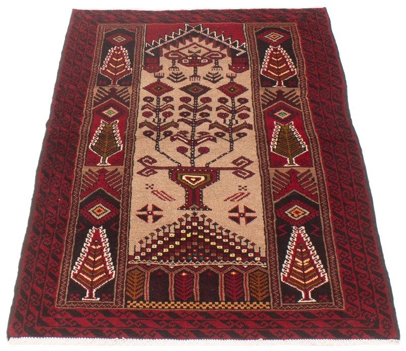 Vintage Traditional Hand-Knotted Area Rug 3'5" x 5'9" Oriental Wool Carpet gallery