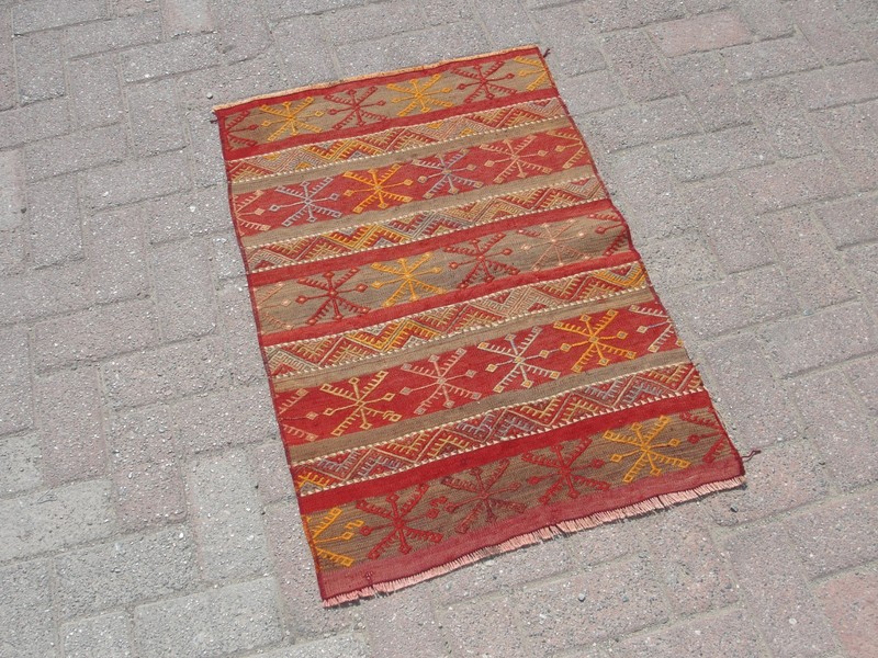 2x3 ft Handmade Anatolian Kilim Rug - Rugs for living room kitchen bedroom gallery