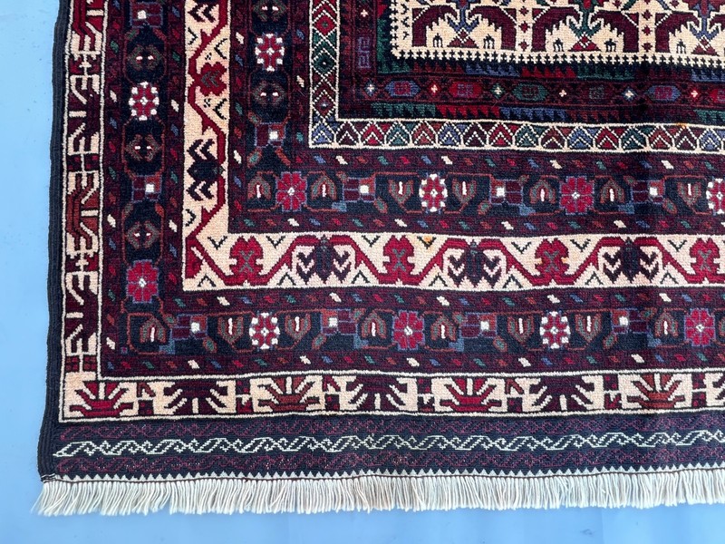 Vintage Natural Vegetable Dye Gorgeous Afghan Adreskan Nomadic Tribal Carpet gallery
