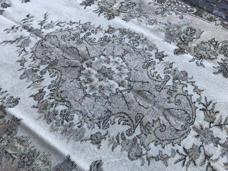 Turkish Vintage Rug, Handmade Wool Rug, Bohemian Large Rug, 5,9 x 9,2 ft gallery