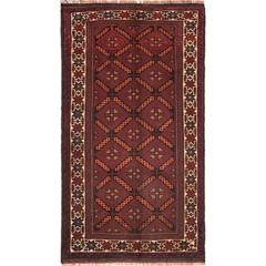 Balochi Rug Authentic Oriental Carpet 4.4×2.5 ft
