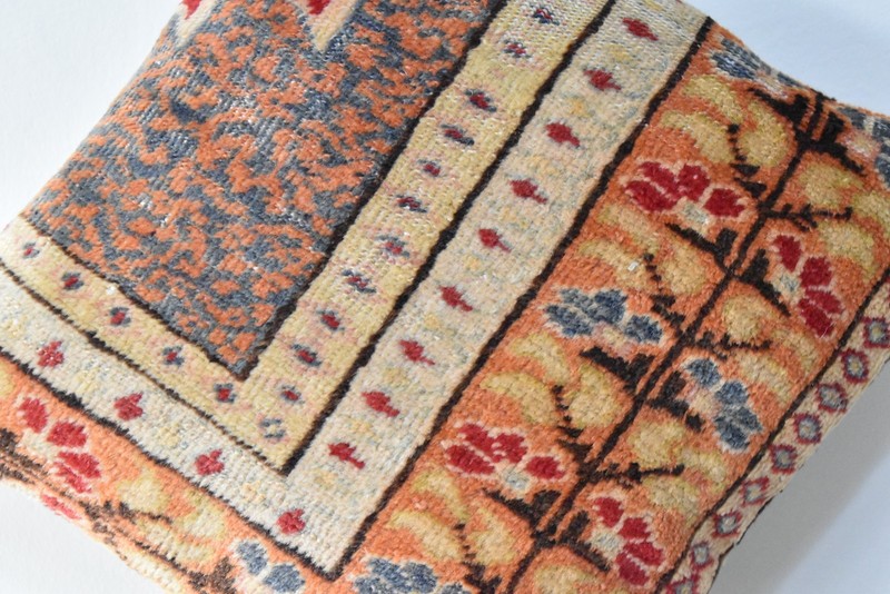 Turkish Pillow Cover Sofa Rug 16'' x 16'' Made of Fragment Cushion Cover Carpet gallery