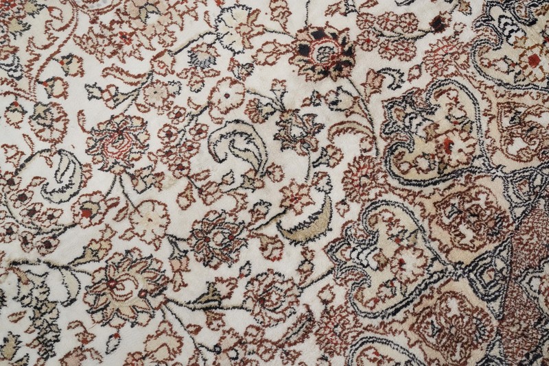 Medallion Traditional Large Rug 12x18 Oriental Handmade Floral Beige Silk Carpet gallery