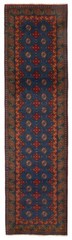 Vintage Hand-knotted Runner Rug 2’8″ x 9’10” Traditional Oriental Wool Carpet