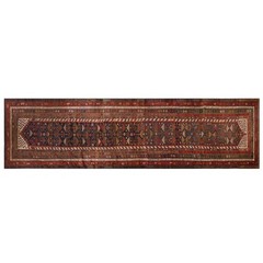 60+ Years Old Vintage Turkish Oushak Rug Runner 116×484 cm (3’10″x15’10”)