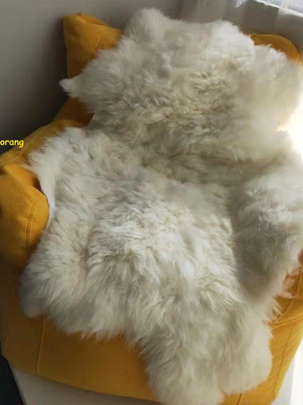 America The Entire Sheepskin Wool Chair Cushion Winter bedside bedroom Carpet gallery