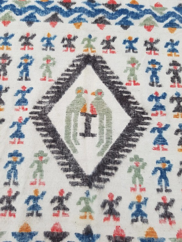 Vintage Traditional Handmade Guatemalan Wool Multicolor Kilim 150x192cm gallery