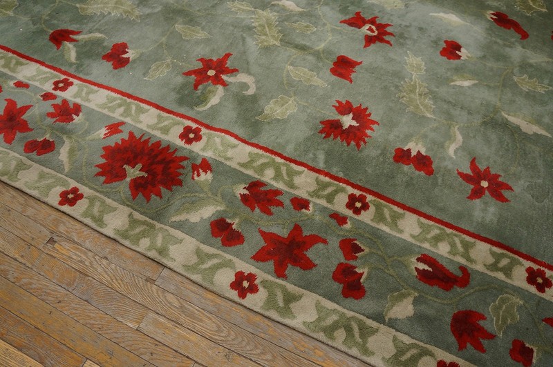 9X12 Antique Chinese Art Deco Wool Area Rug 1935 gallery