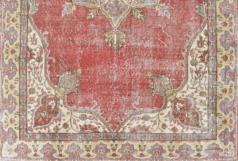 Turkish Rug 71''x108'' Oushak Rug Tribal 5x9 Rug Vintage Muted Color 181x276cm gallery