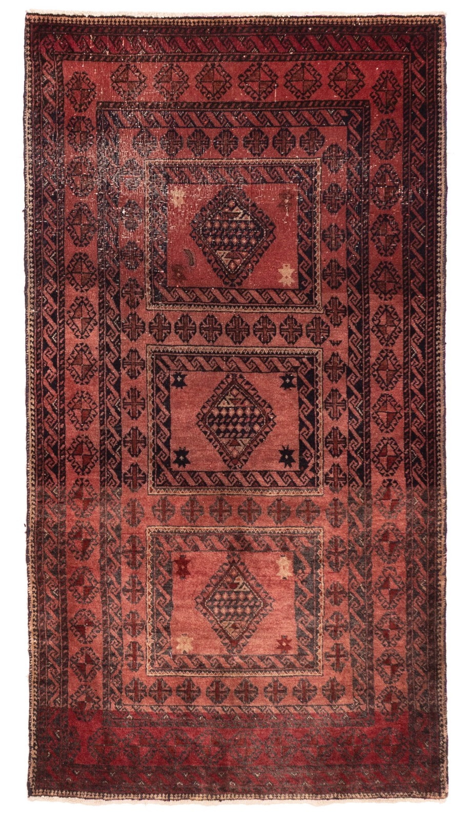 Traditional Vintage Hand-Knotted Area Rug 3'3" x 6'2" Oriental Wool Carpet gallery