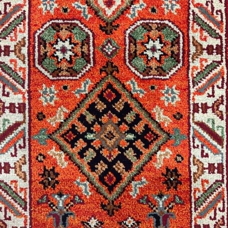 Handmade Indo Kazak Wool Rug 2' X 3' gallery
