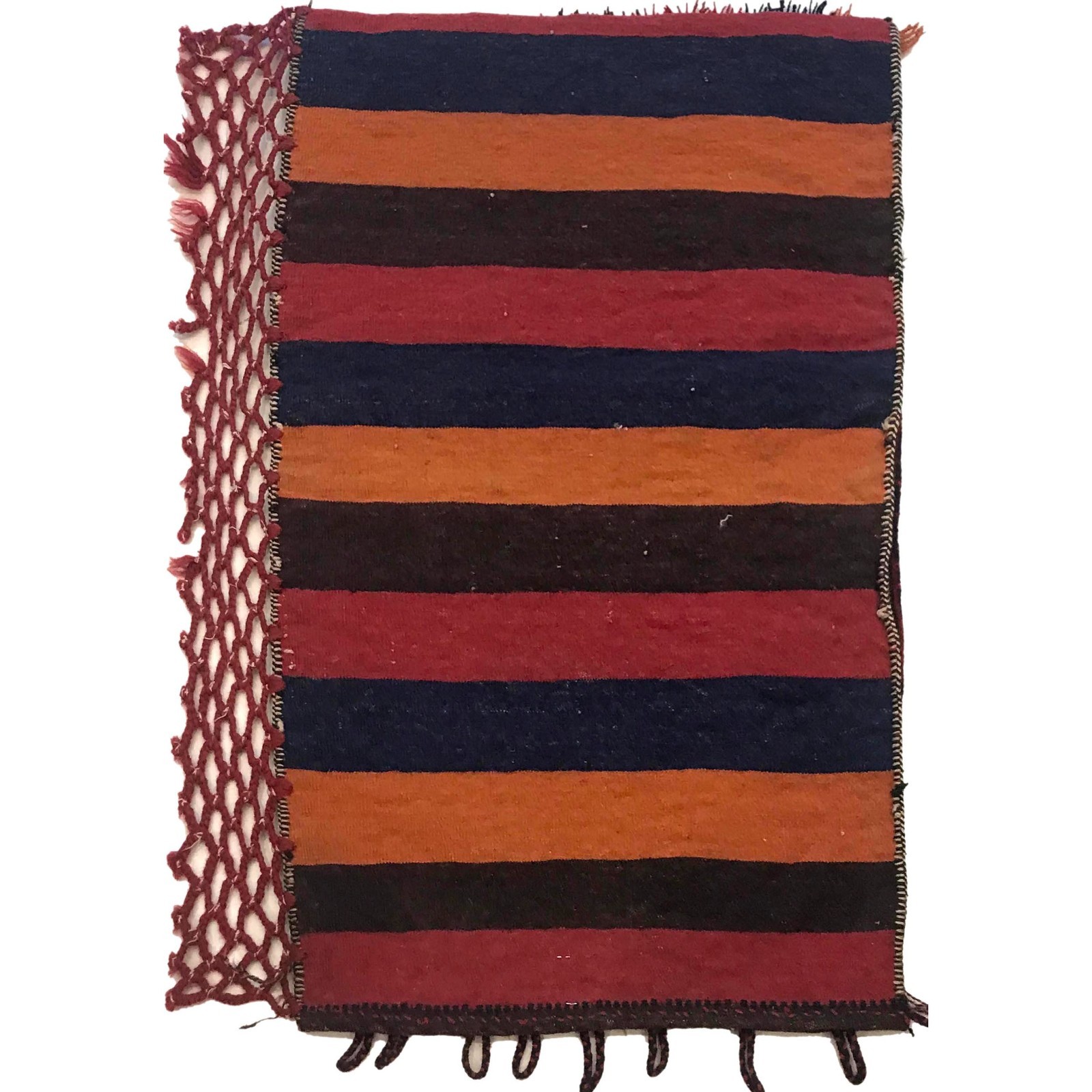 Vintage Handmade Rug Tribal Afghan Oriental Balisht Carpet, 1'11 x 3'1 ft B35768 gallery