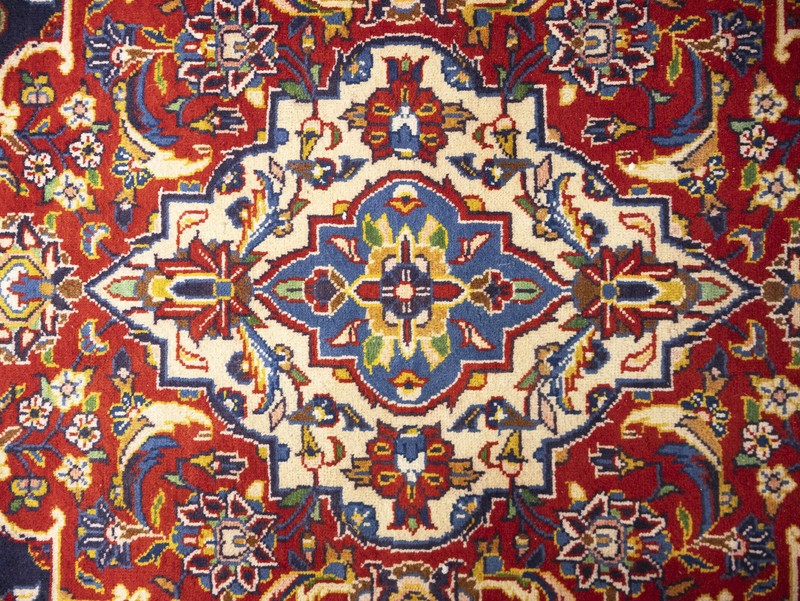 Vintage Oriental Rug Purple-Navy Traditional Floral Carpet Living Room 10X14 ft gallery