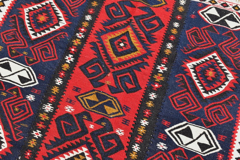 Turkish Kilim Rug 44''x68'' Handwoven Van Kilim 112x175cm Wool Vintage Area Rug gallery