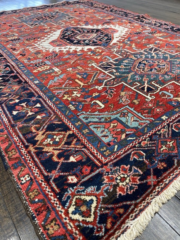 Stunning Antique Heriz Handmade Masterpiece C.1920 Gorgeous Natural Dyes 6x4’9 gallery